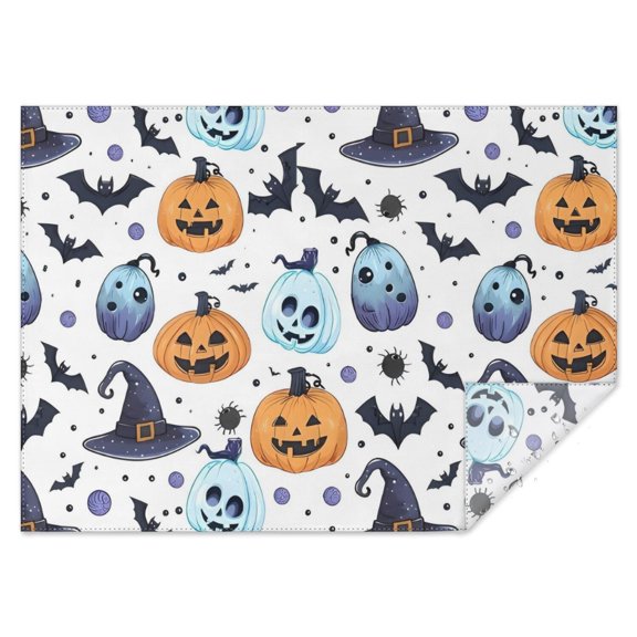 Colorful Pumpkin Halloween Pattern Rectangle Tablecloth 60"x84",Waterproof Polyester Rectangle Table Cloth, Wipeable Spillproof Polyester Tablecloth for Dining, Camping, Indoor and Outdoor