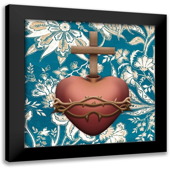 Prime, Marcus 12x12 Black Modern Framed Museum Art Print Titled - Sacred Heart