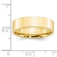 thumbnail image 3 of 10K Yellow Gold 6mm Standard Flat Comfort Fit Band Size 10, 3 of 3