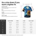 thumbnail image 5 of Kdxio Men's Hawaiian Shirt for Men Short Sleeve Shirt Starry Night Sunflower Field Summer Casual Holiday Beach Button Down T-Shirts, 5 of 5