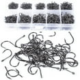 thumbnail image 4 of UDIYO 500Pcs 10 Sizes Assorted Sharpened Fish Hooks Lures Baits and Fishing Tackle Box, 4 of 5