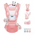 thumbnail image 1 of Mochila Porteo Ergonomico Baby Gaon Cangurera Bebé Portabebes 4 En 1 Rosa, 1 of 8