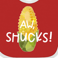 thumbnail image 4 of Inktastic Aw, Shucks Corn on the Cob Humor Boys or Girls Baby Bib, 4 of 4