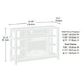 thumbnail image 7 of 47.5 Inch Farmhouse TV Stand with Electric Fireplace Mystic Oak Manufactured Wood Metal, 7 of 7