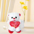 thumbnail image 5 of ELF Valentine's Day Bear Plush Doll with Heart Letter Print Animal Stuffed Soft Toy Gift for Girlfriend, 5 of 8
