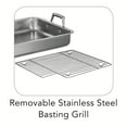 thumbnail image 2 of Tramontina Prima 16.5-Inch Stainless Steel Roasting Pan with Basting Grill, Oven-Safe, Dishwasher Safe, 2 of 11