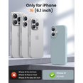 thumbnail image 2 of KOMI Designed for iPhone 16 Case,Shockproof Liquid Silicone Protective Phone Case with Soft Anti-Scratch Microfiber Lining Ultra Slim Drop Protection Phone Cover 6.1 inch Light Blue, 2 of 5