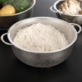 thumbnail image 2 of mmirethe Stainless Steel Sink Dish Drying Rack Organizer Drain Sink Plastic Basket Silver 10.04 Inch 1Set, 2 of 6