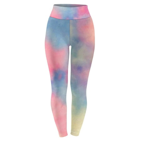 

Active Leggings for Women Tie Dye Workout Seamless Yoga Pants High Waist Gym Tights Athletic Sports Running Jeggings