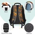 thumbnail image 4 of Yuyamidu Highland Cow Kids Backpack for Girls 7-12, Floral Print School Backpack with Side Bottle Pockets, Cute Bookbag for Elementary & Middle School, 4 of 7