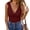 Wine red, variant on Langwyqu Sleeveless Slim Fit Deep V-Neck Lace Blouse Camisole Tank Tops