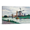 thumbnail image 1 of ARTCANVAS Mills In Holland 1907 Canvas Art Print by Maximilien Luce - Size: 60" x 40" (1.50" Deep) (3-Piece), 1 of 9
