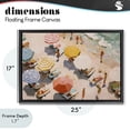 thumbnail image 4 of Stupell Industries Contemporary Summer Beach Fun Expression Black Floating Frame Canvas Art, 25 x 17, by Jacky Ngan, 4 of 8