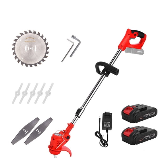 Tondeuse à Gazon Électrique Petite Multifonction Désherbeurs pour la Maison Rechargeable Portable Machine de Jardin pour Pelouse Tondeuse à Gazon au Lithium-ion, Facile à Utiliser