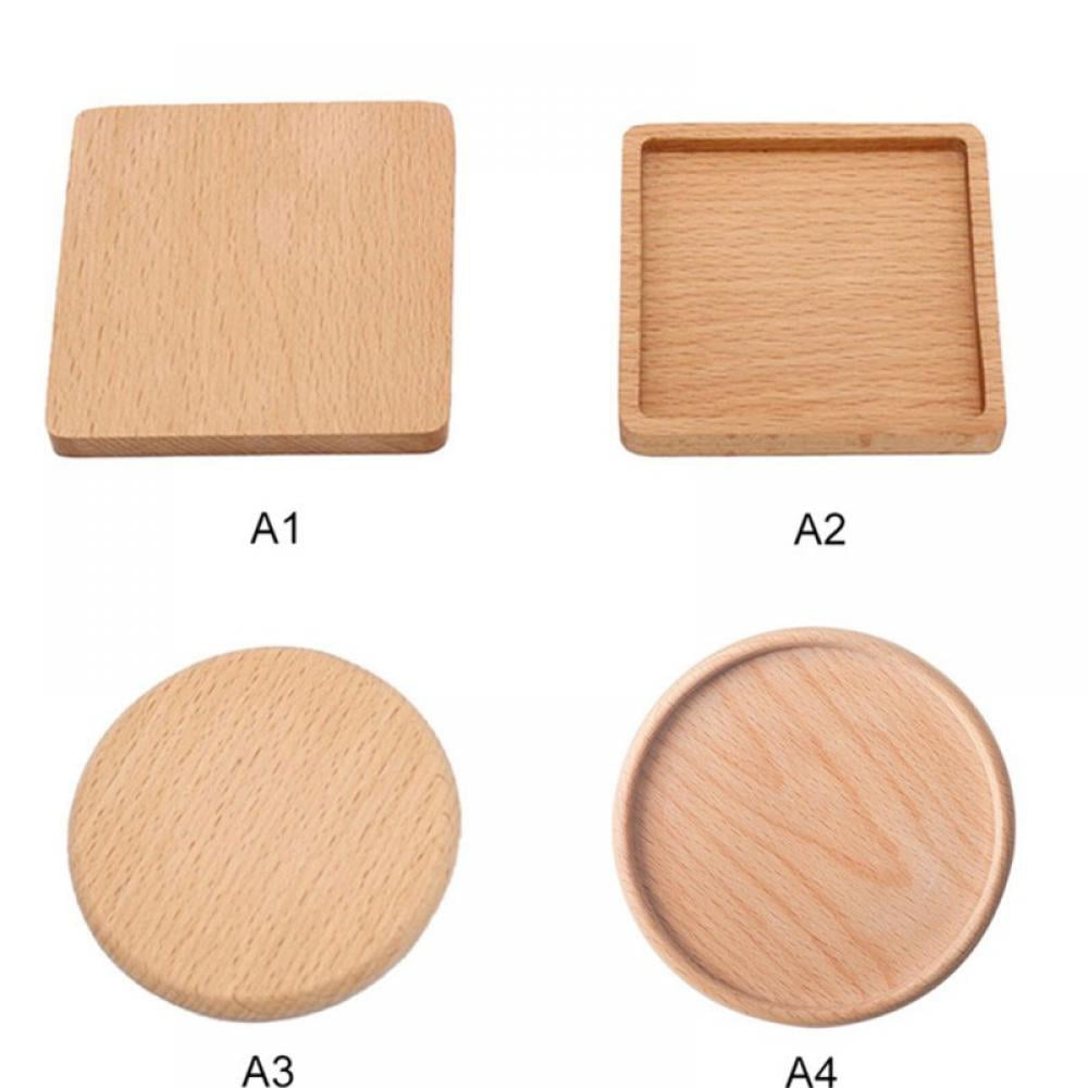 4 x 4 Square Coasters for Wooden Table Blue and Green Coasters with Non-Slip Cork Base Bar Room Decor Housewarming Gift LotFancy 6PCS Coasters for Drinks Absorbent