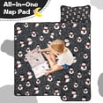 thumbnail image 4 of Black Christmas Snowman Pattern Toddler Nap Mats for Kids Preschool,60"x20" Sleeping Mat Bag or Kids,Toddler Sleeping Bag,Toddler Nap Mat or Daycare, 4 of 6