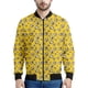 thumbnail image 2 of Chaqueta con cremallera y estampado de palomitas de maíz de dibujos animados para hombre, abrigo con estampado 3D de comida bonita, chaquetas holgadas para primavera y otoño, ropa de calle de manga la, 2 of 4