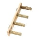 thumbnail image 1 of Puente de escalera de madera para pájaros, juguetes para masticar de pie para pájaros, entrenamiento de mascotas, juego de pájaros 4 secciones, 1 of 9