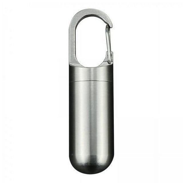 GUOOL 2x 73x20mm Porte-Clés Portable en Acier Inoxydable Scellé