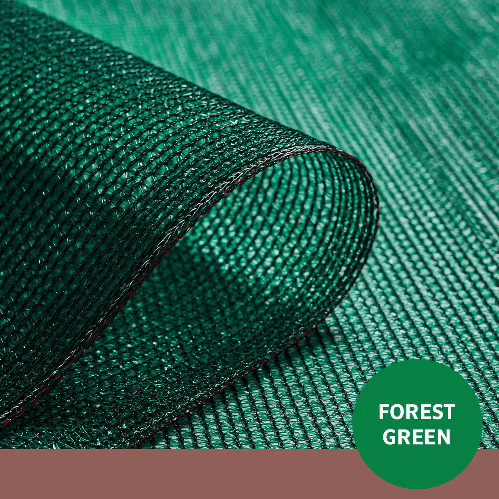 Coolaroo 50% UV Sun Block Shade Fabric Roll for Gardening, 12' x 50', Forest Green