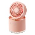 thumbnail image 3 of Ventilador de aire acondicionado Macarena Ventilador de escritorio recargable USB Rosado, 3 of 6