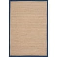 thumbnail image 2 of Safavieh Natural Fiber Collection NF115E Border Herringbone Seagrass Area Rug, 3 x 5, Blue, 2 of 5