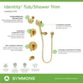 thumbnail image 6 of Symmons 679615TRM Identity Hydromersion Pressure Balanced Tub And Shower System - Chrome, 6 of 7