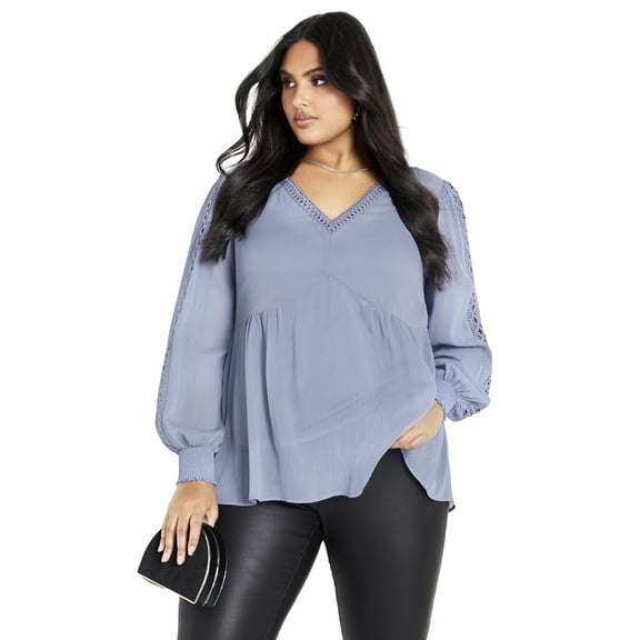 Avenue Women's Plus Size Hailey Print Top