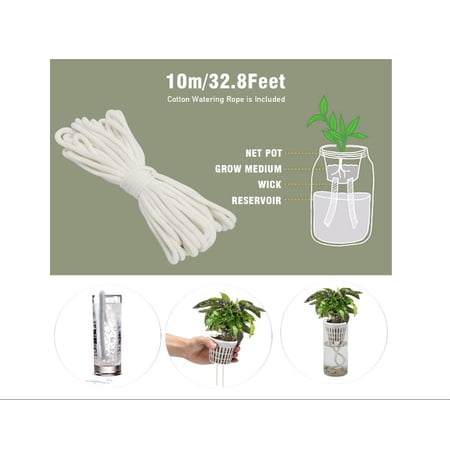 Surrme 32.8 feet Self Watering Wick Cord for Vacation Self-Watering ...