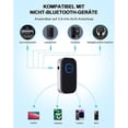 thumbnail image 2 of Adaptador Bluetooth para automóvil, adaptador Bluetooth auxiliar 5.0 actualizado, adaptador Bluetooth en espera de 16 horas auxiliar para sistema de audio para automóvil, auriculares y parlantes, 2 of 7