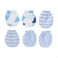 thumbnail image 2 of Eosunjian 3Pairs/Set Breathable Adjustable Newborn Baby Cotton Mittens Anti Scratch Gloves, 2 of 13