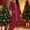 001 Red, variant on Women's Christmas Plaid Print Nightgown And Winter Nightdress Zip With Pokets Loose Pajamas