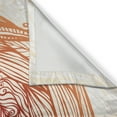 thumbnail image 3 of Ambesonne Bohemian Kitchen Curtains, Hippie Crescent Moon Shape, 55"x45", Burnt Orange and Peach, 3 of 3
