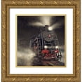 thumbnail image 1 of Laudin, Dmitry 26x27 Gold Ornate Wood Framed with Double Matting Museum Art Print Titled - Beyond Express, 1 of 4
