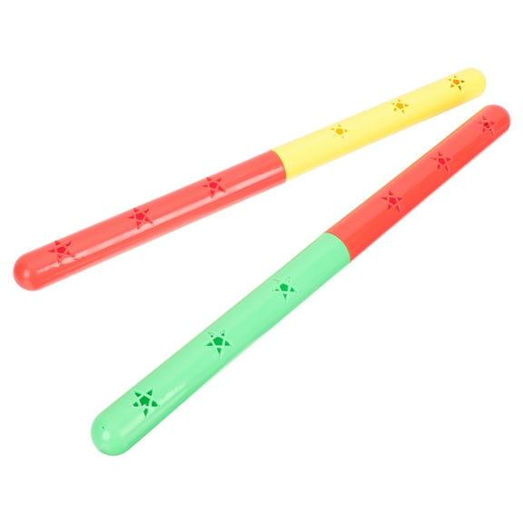 2Pcs Dual-color Fitness Sticks Transfer Sticks Gymnastics Training Sticks