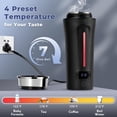 thumbnail image 4 of Dual Voltage Travel Kettle, 110-240V Portable Electric Kettle with LCD Display, 4 Temperature Settings, 4 Colors LED for Global Use (350ML), 4 of 5