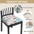 thumbnail image 3 of Dining Chair Seat Covers Set of 6, Stretch Printed Seat Covers for Dining Room Chairs, Soft Removable Washable Chair Seat Protector Seat Cushion Slipcovers for Kitchen, Office, 3 of 6
