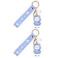 thumbnail image 3 of EeaseCA 2pcs Lovely Bear Design Keychain Cartoon Keychain Car Keyring Key Chain Pendant, 3 of 8