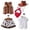 outfit 4#Brick Red, variant on oqasdz Baby Girl Clothes 5 Piece Cowgirl Denim Skirt Vest with Cap Toddler Kids Party Themed Events Outfit Sets Comfort Fit