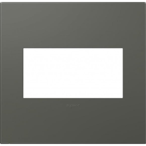 Legrand adorne Soft Touch Moss Grey 2-Gang Wall Plate AWP2GMO4
