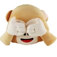 thumbnail image 2 of Emoji Monkey Plush Pillow Cushion Monkey Cover Mouth Children's Holiday Birthday Gift (Don't Say), 2 of 3