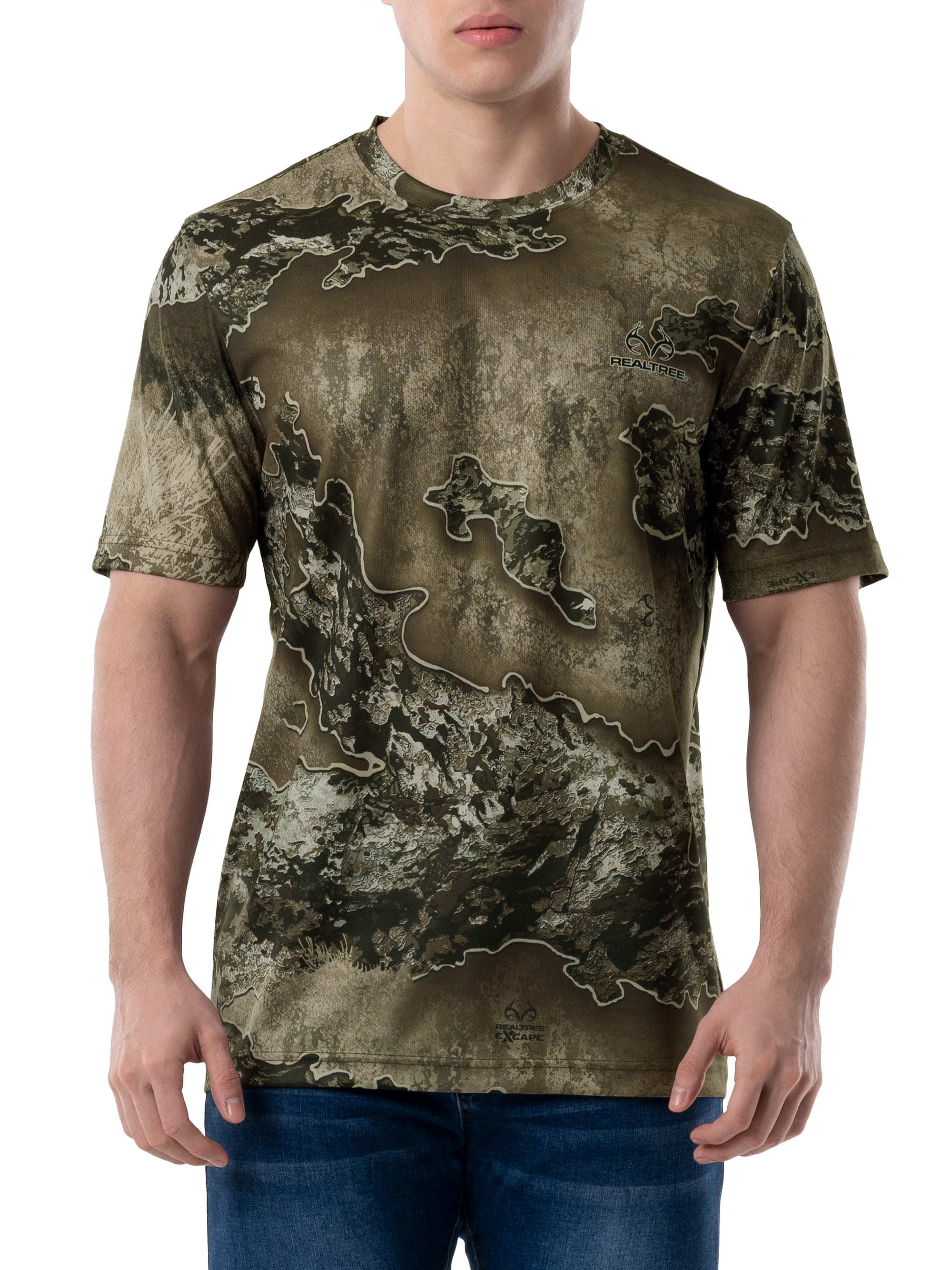 Realtree Men's Short Sleeve Performance Camo Tee 2-Pack Bundle