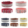 thumbnail image 2 of Pet Reflective Collar Rhinestone Dog Collar Medium And Large Dogs Suede Reflective Dog Collar, 2 of 5