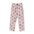 thumbnail image 2 of Vsdgher Strawberry Cake Print Mens Pajama Pants Sleep & Lounge Pants, PJ Bottoms With elastic waistb and Pockets, 2 of 5