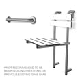 thumbnail image 2 of Seachrome SSGBH-180160-PW Lifestyle & Wellness 18" Portable Folding Walk-In Shower Seat -, 2 of 7