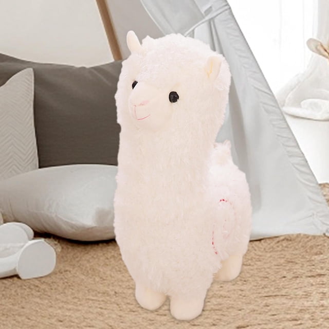 Muñeco De peluche De Alpaca CUTICAT Almohada Rellena De Alpaca Blanco 55cm