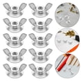 thumbnail image 4 of 20 PCS Wing Nut Assorted Sizes Wing Nuts For Hurricane Shutters With Stainless Steel Finish And Washer Base, 4 of 8