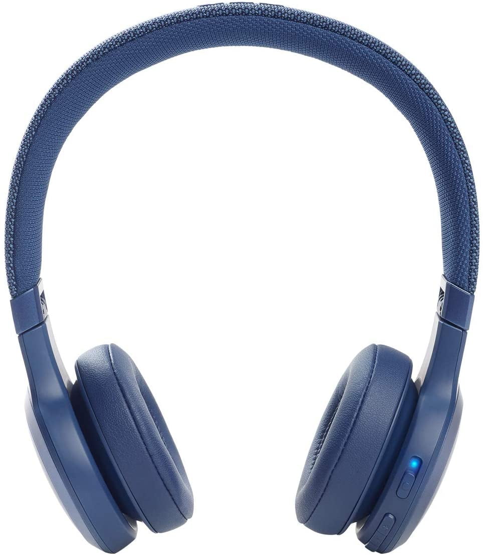 JBL Wireless Noise-Canceling Over-Ear Headphones, Blue, JBLLIVE460NCBLUAM