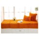 thumbnail image 2 of Funda de sofá reversible de felpa suave, cojín para sofá, manta, tapete para ventana, alfombra para piso, tapete para área naranja, 2 of 9