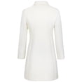 thumbnail image 3 of Wantdo Women's Pea Coat Notched Lapel Peacoat Windproof Winter Coat Elegant Coat Beige M, 3 of 14